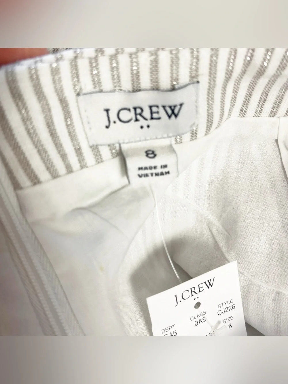J. Crew crew metallic